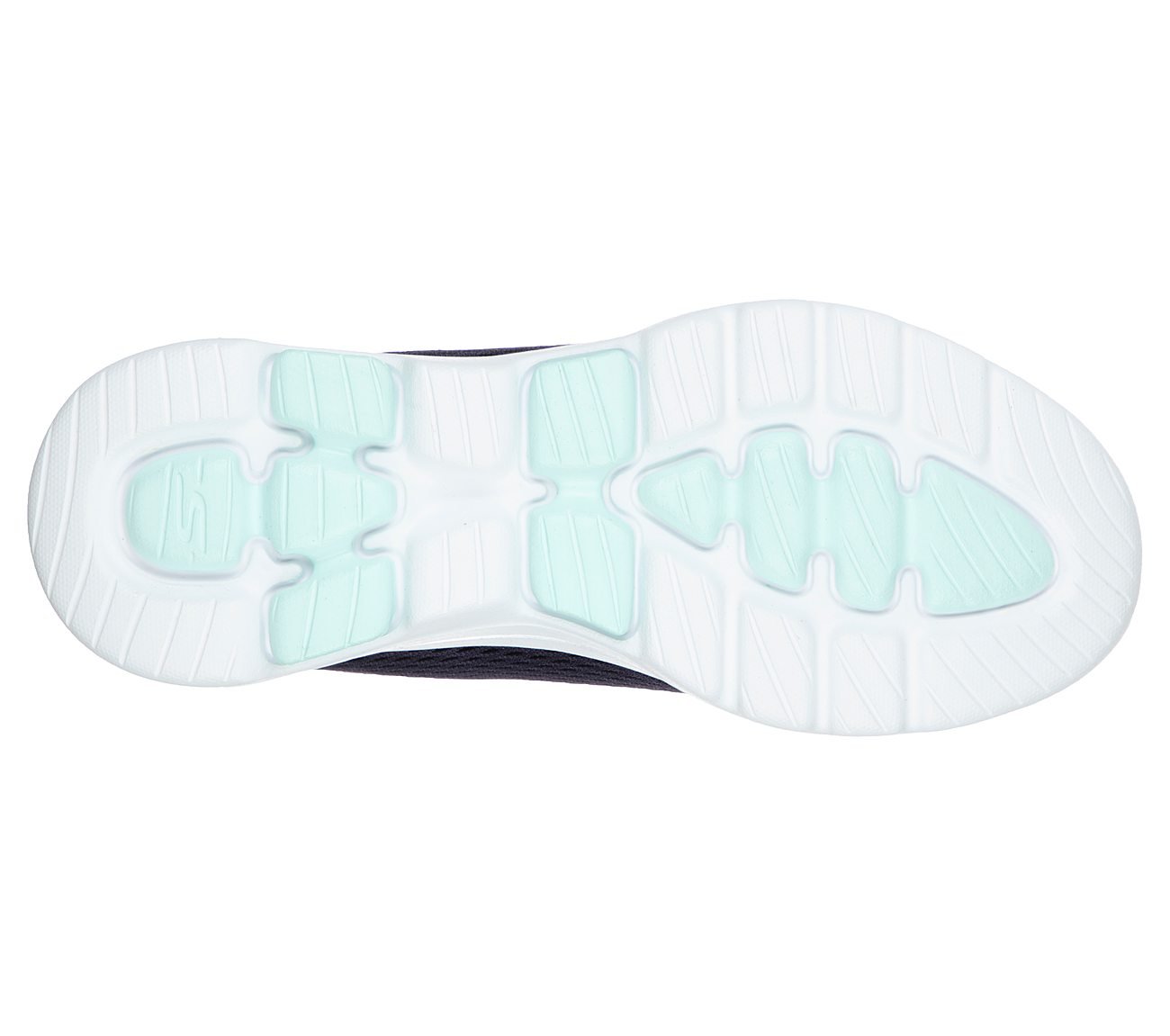 GO WALK 5 - EXQUISITE, NAVY/AQUA Footwear Bottom View