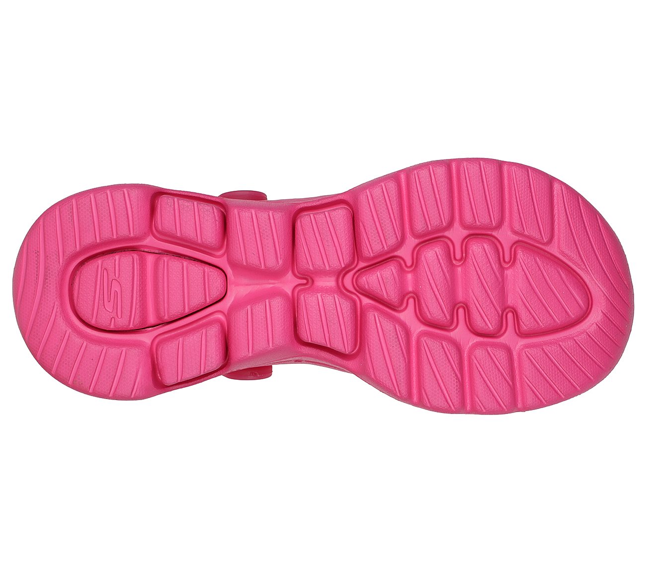 GO WALK 5 - TRUE CATCH, HOT PINK Footwear Bottom View