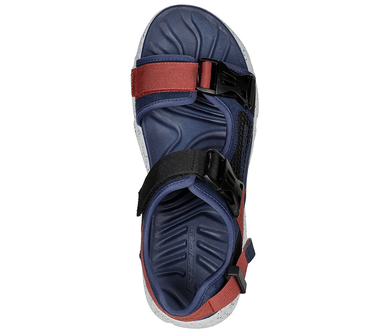 STAMINA SANDAL-STREAMER, NAVY/MULTI Footwear Top View