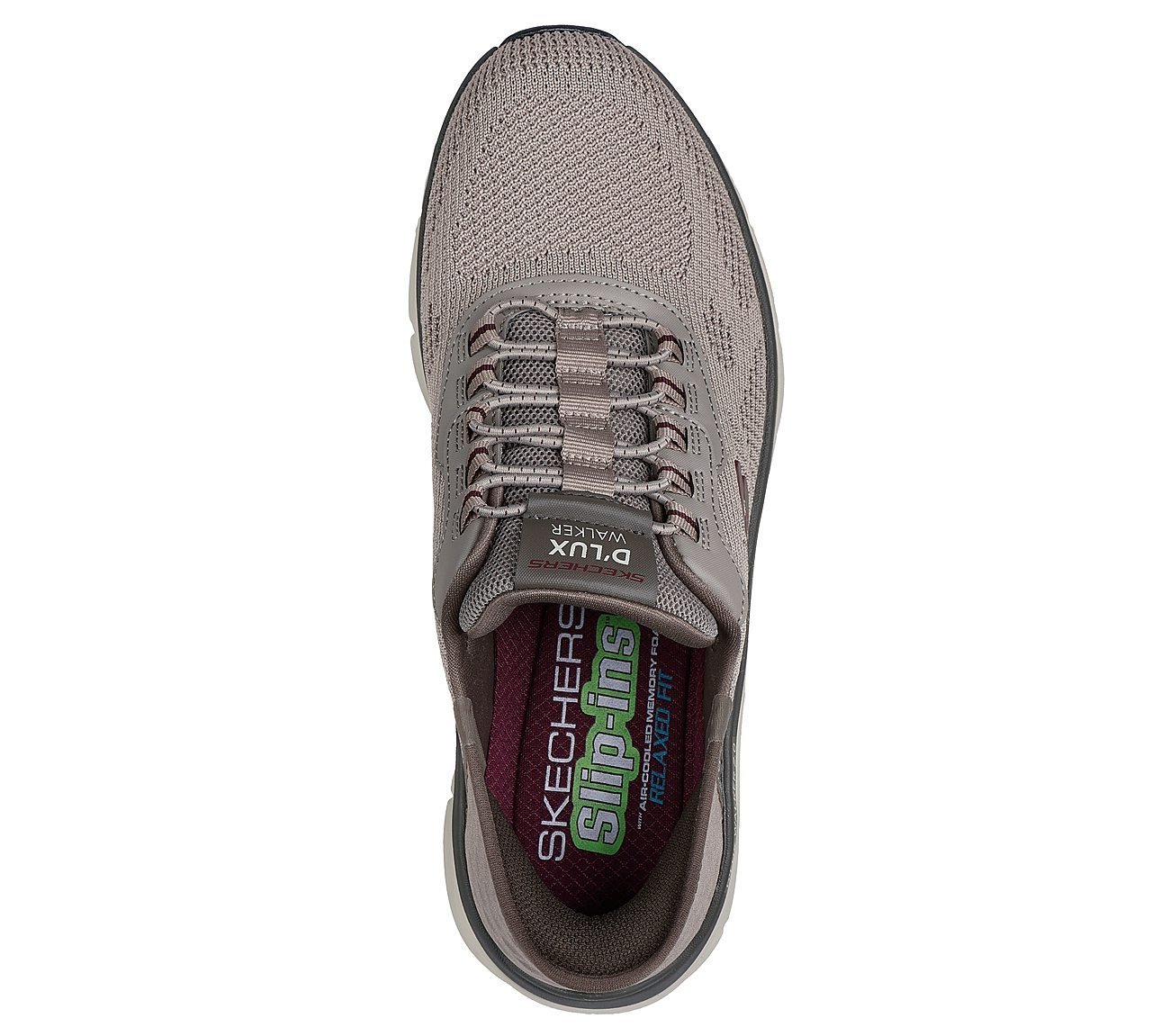 SKECHERS SLIP-INS RF: D'LUX WALKER 2.0 - REZINATE, TTAUPE Footwear Top View