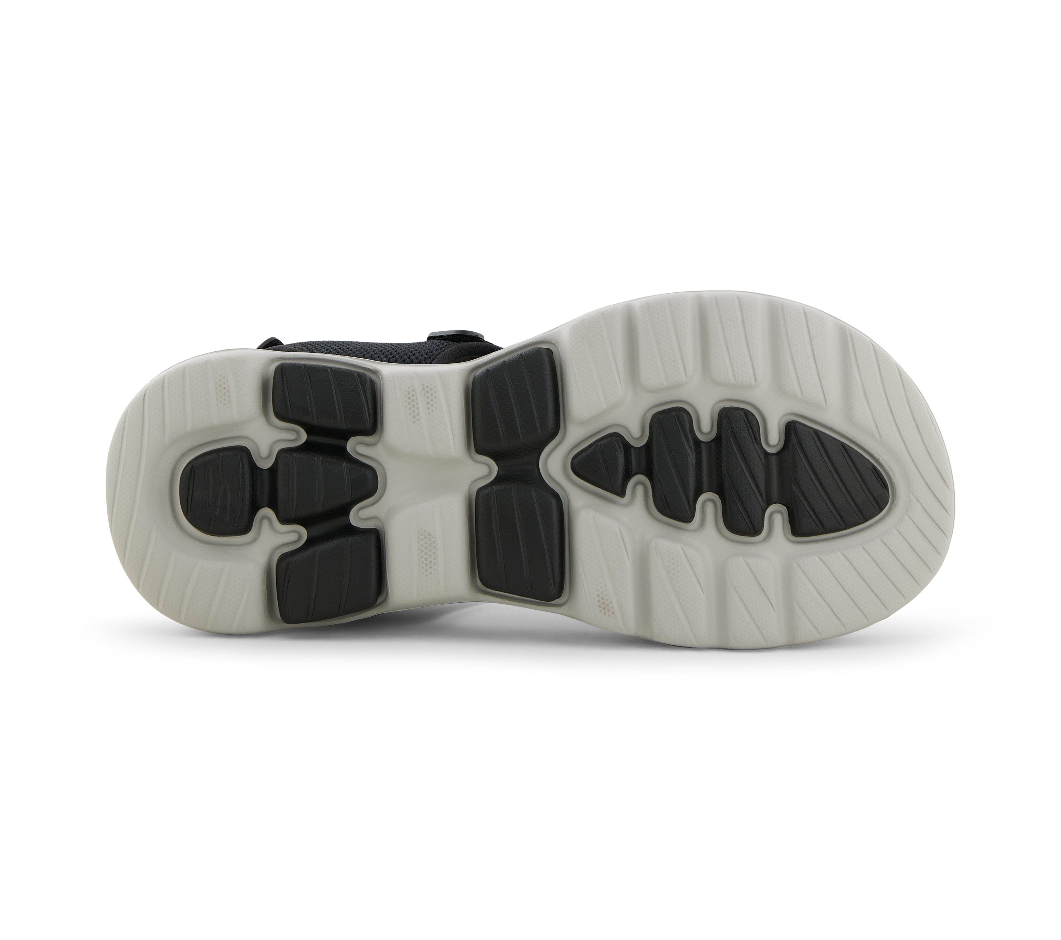 GO WALK 5 - CABOURG, BLACK/ORANGE Footwear Bottom View