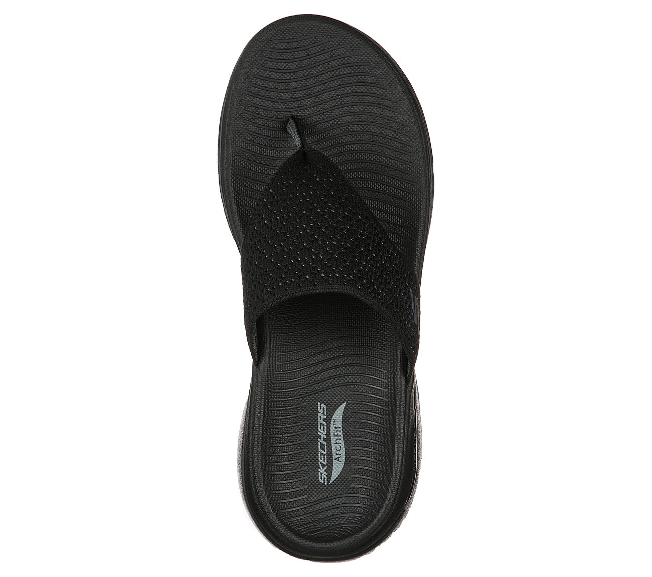 GO WALK ARCH FIT SANDAL - WEE, BBLACK Footwear Top View