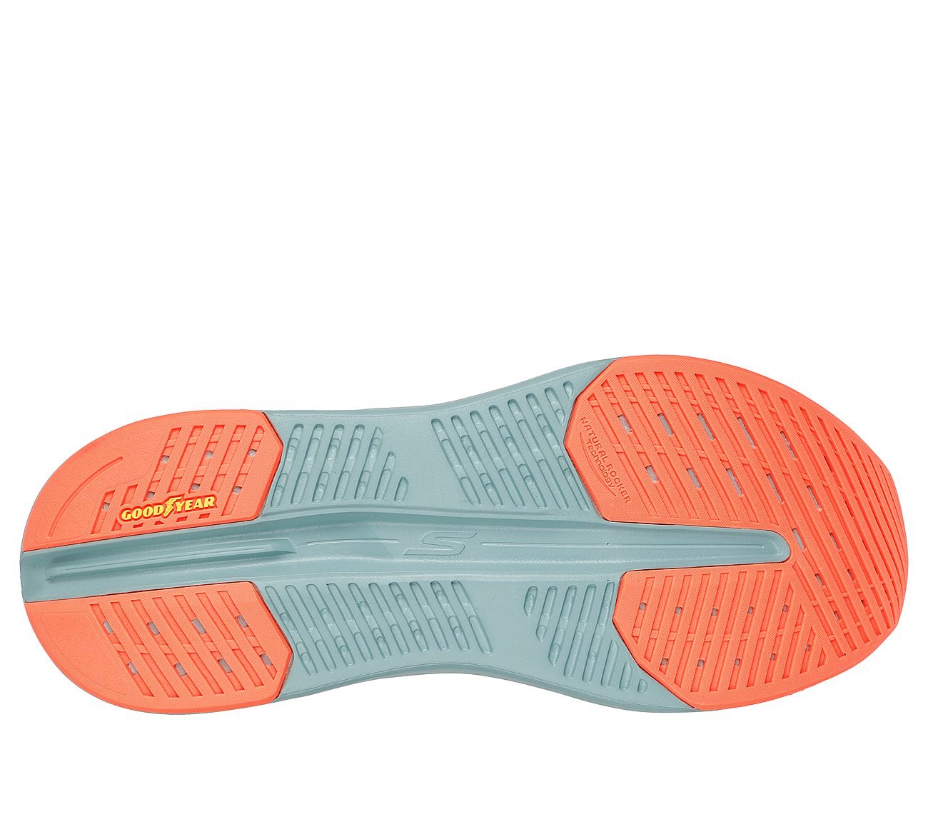 MAX CUSHIONING GLIDE-STEP - A, WHITE/MULTI Footwear Bottom View