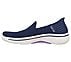 GO WALK ARCH FIT, NAVY/LAVENDER Footwear Left View