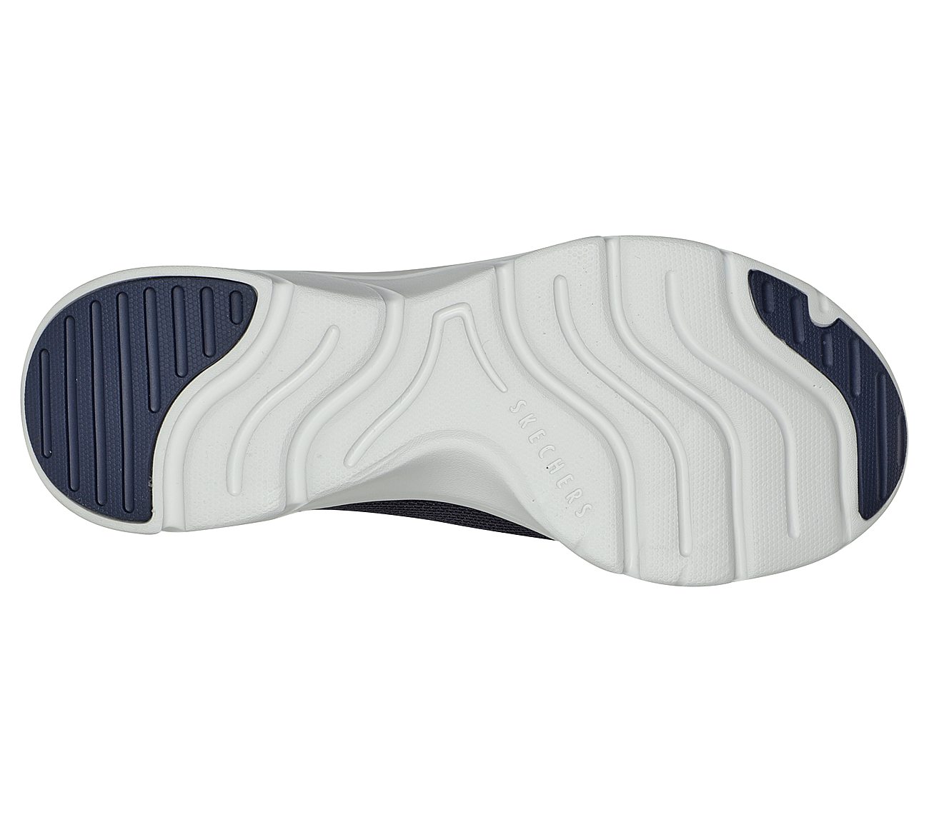 D'LUX COMFORT - BLISS GALORE, NAVY/PURPLE Footwear Bottom View