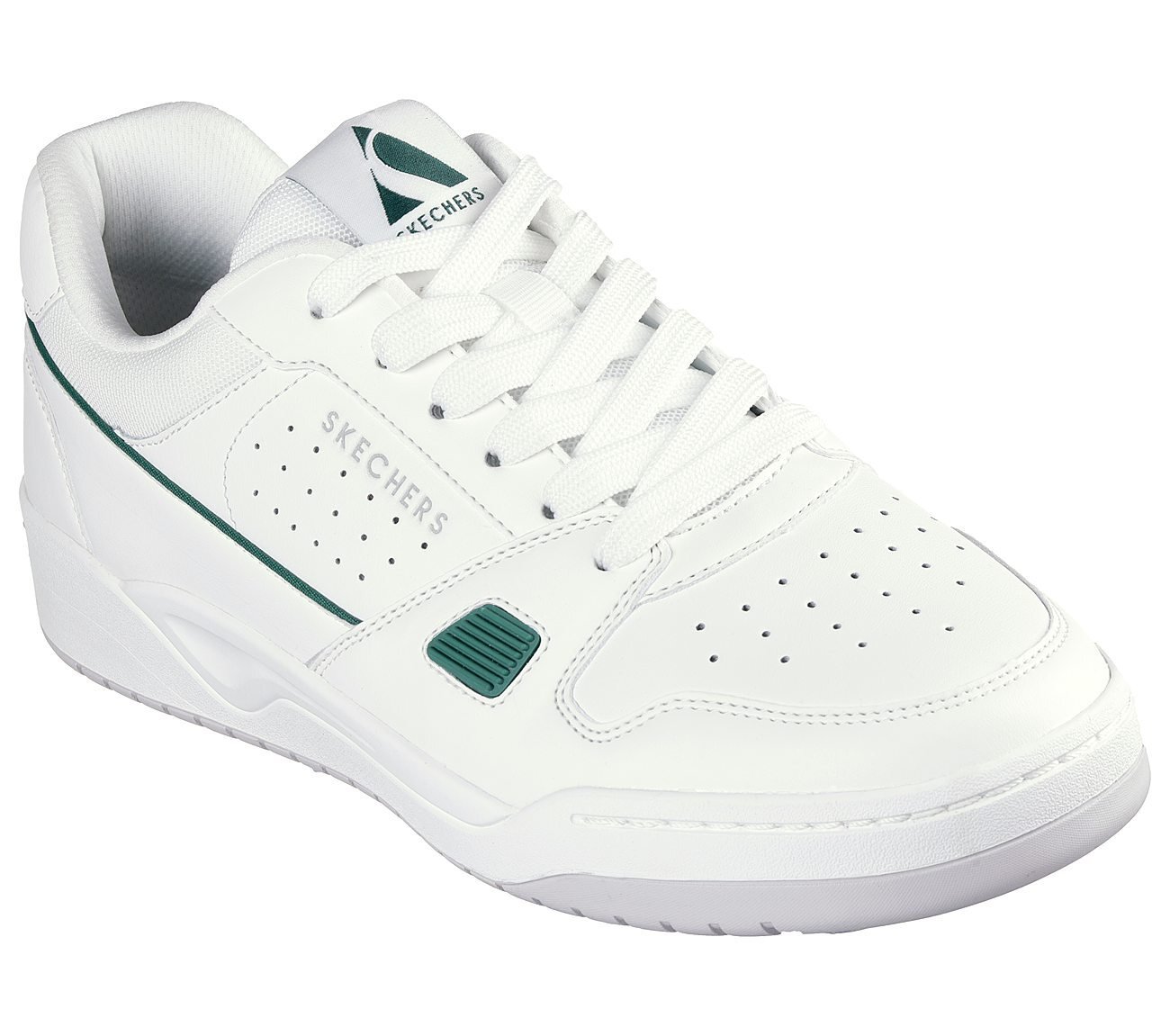 KOOPA - TIEBREAK LOW, WHITE/GREEN Footwear Right View