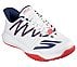 SKECHERS VIPER COURT RALLY, WHITE/NAVY/RED Footwear Right View