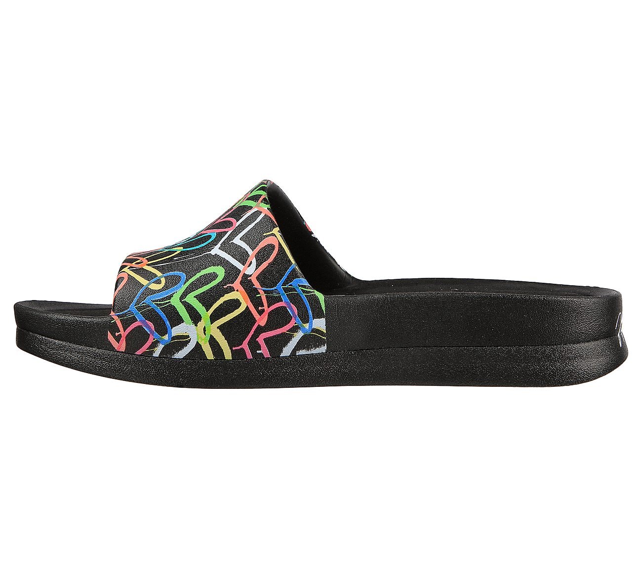 CALI CHARM - TRUST LOVE, BLACK/MULTI Footwear Left View