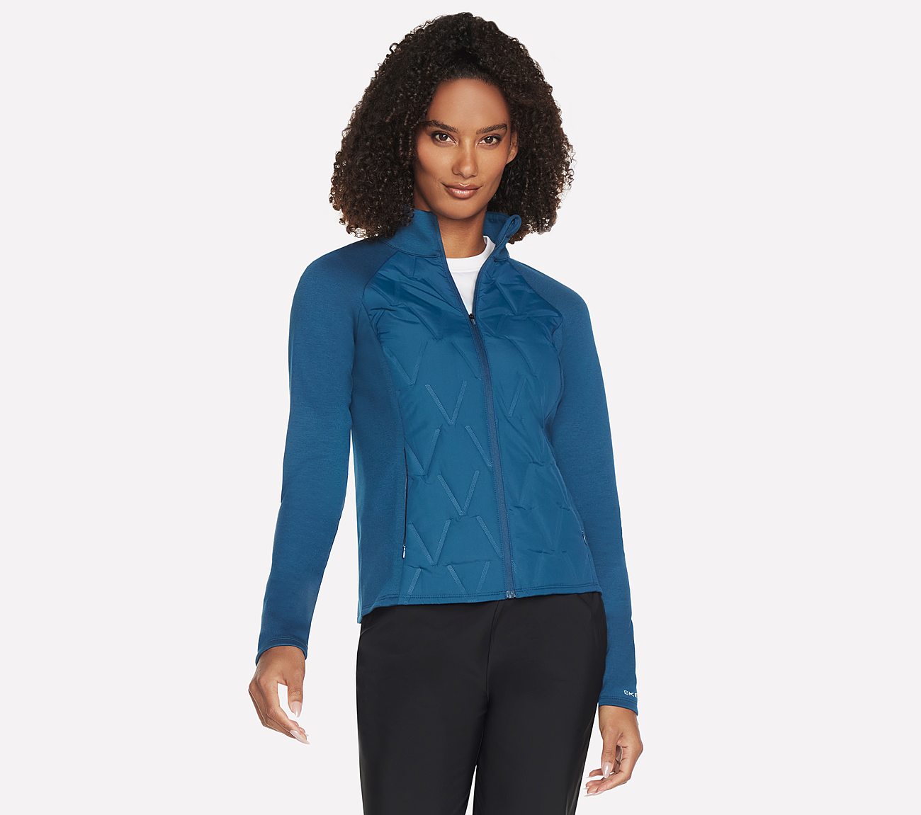 GOSHIELD HYBRID PERFORMANCE JACKET, TEAL/NAVY Apparels Left View
