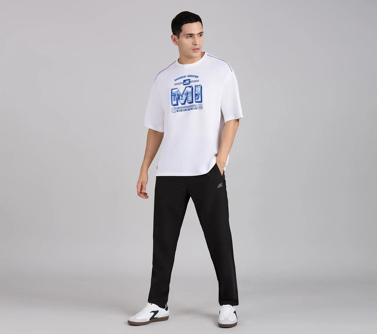 MUMBAI INDIANS GRAPHIC TEE, WHITE