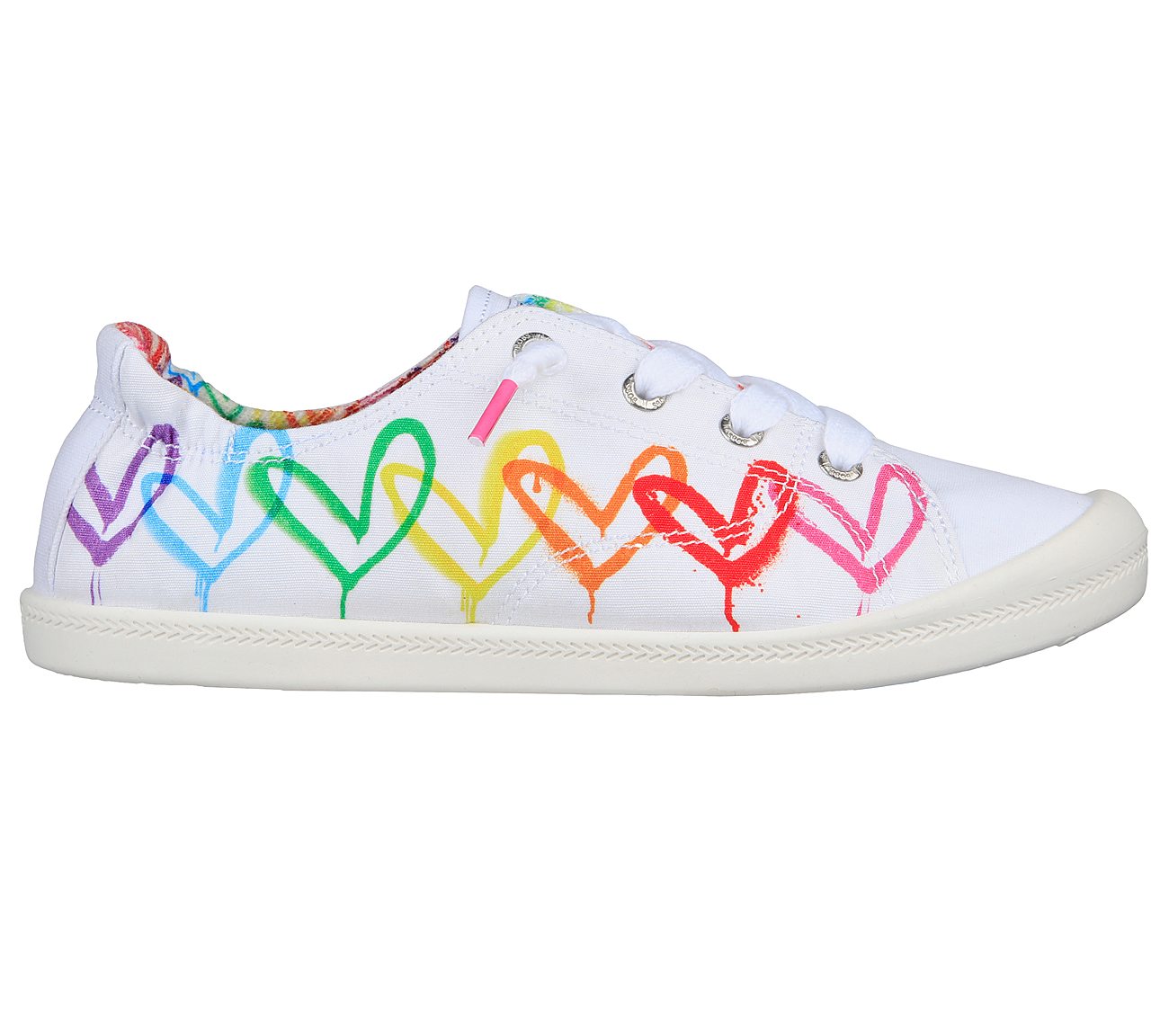 BEACH BINGO-LUV ALMIGHTY, WHITE/MULTI Footwear Lateral View
