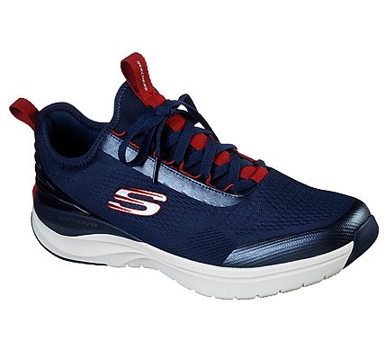 ULTRA GROOVE - ZARDOV, NAVY/RED Footwear Lateral View