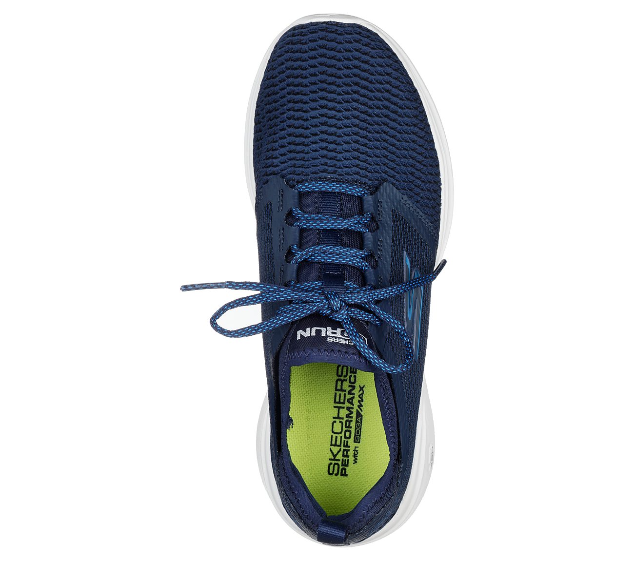 GO RUN FAST -, NAVY/BLUE Footwear Top View