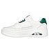 UNO COURT - LOW-POST, WWHITE/GREEN Footwear Left View