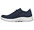 GO WALK 6 - MODERNIZED, NAVY/BROWN Footwear Left View