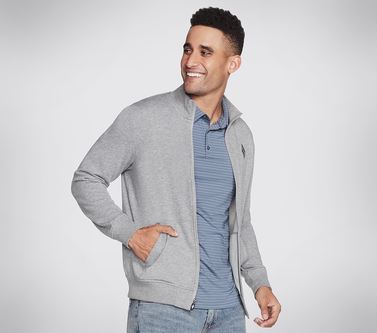 THE HOODLESS HOODIE GOWALK EV, LIGHT GREY Apparels Bottom View