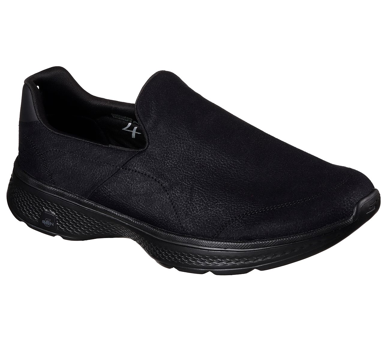 GO WALK 4 - REMARKABLE, BBLACK Footwear Lateral View