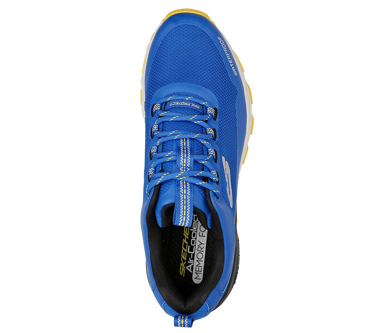 MAX PROTECT- FAST TRACK, BLUE/YELLOW Footwear Top View