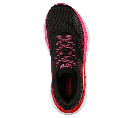 MAX CUSHIONING PREMIER-EXPRES, BLACK/RED Footwear Top View