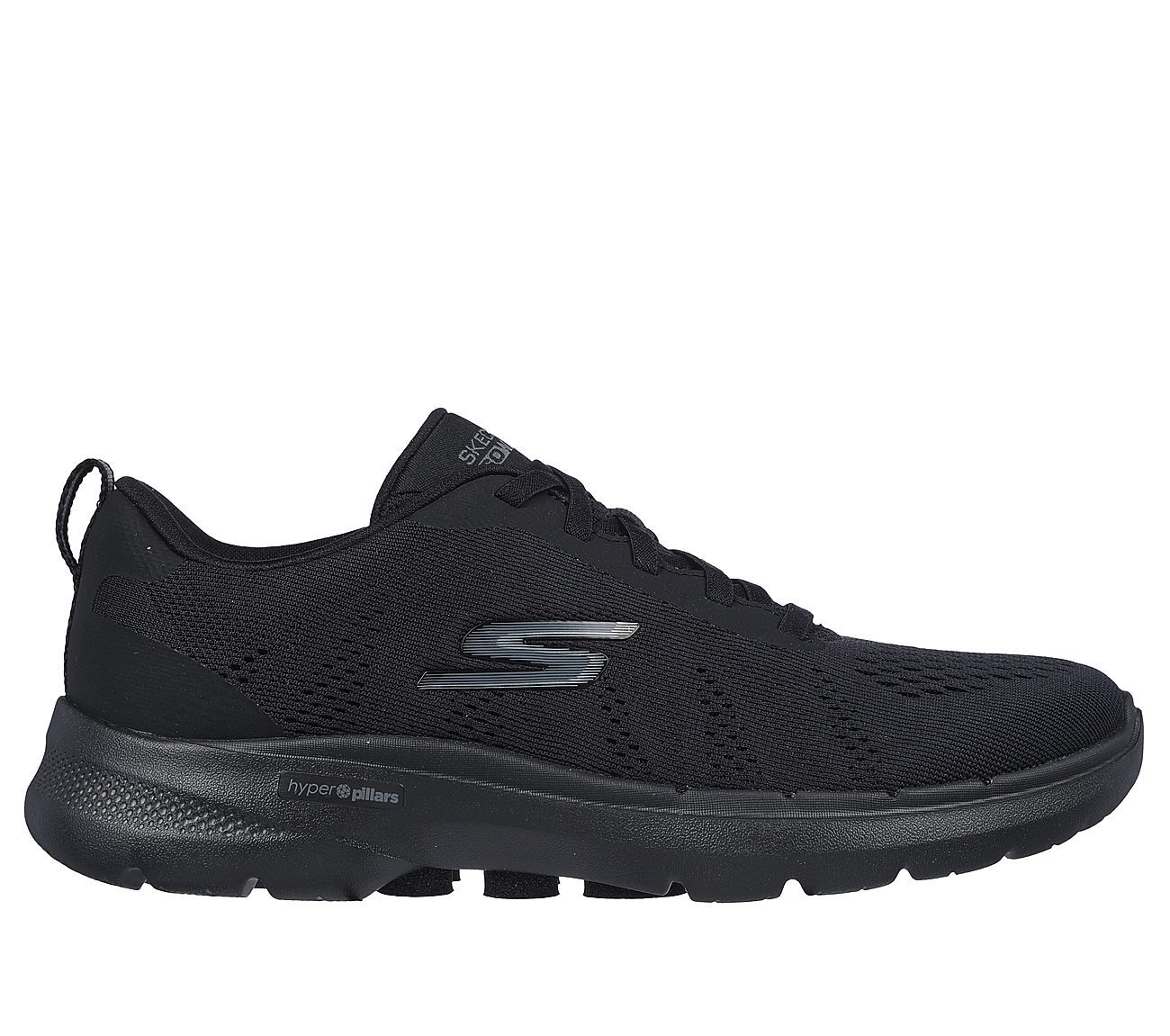 GO WALK 6, BBLACK Footwear Lateral View