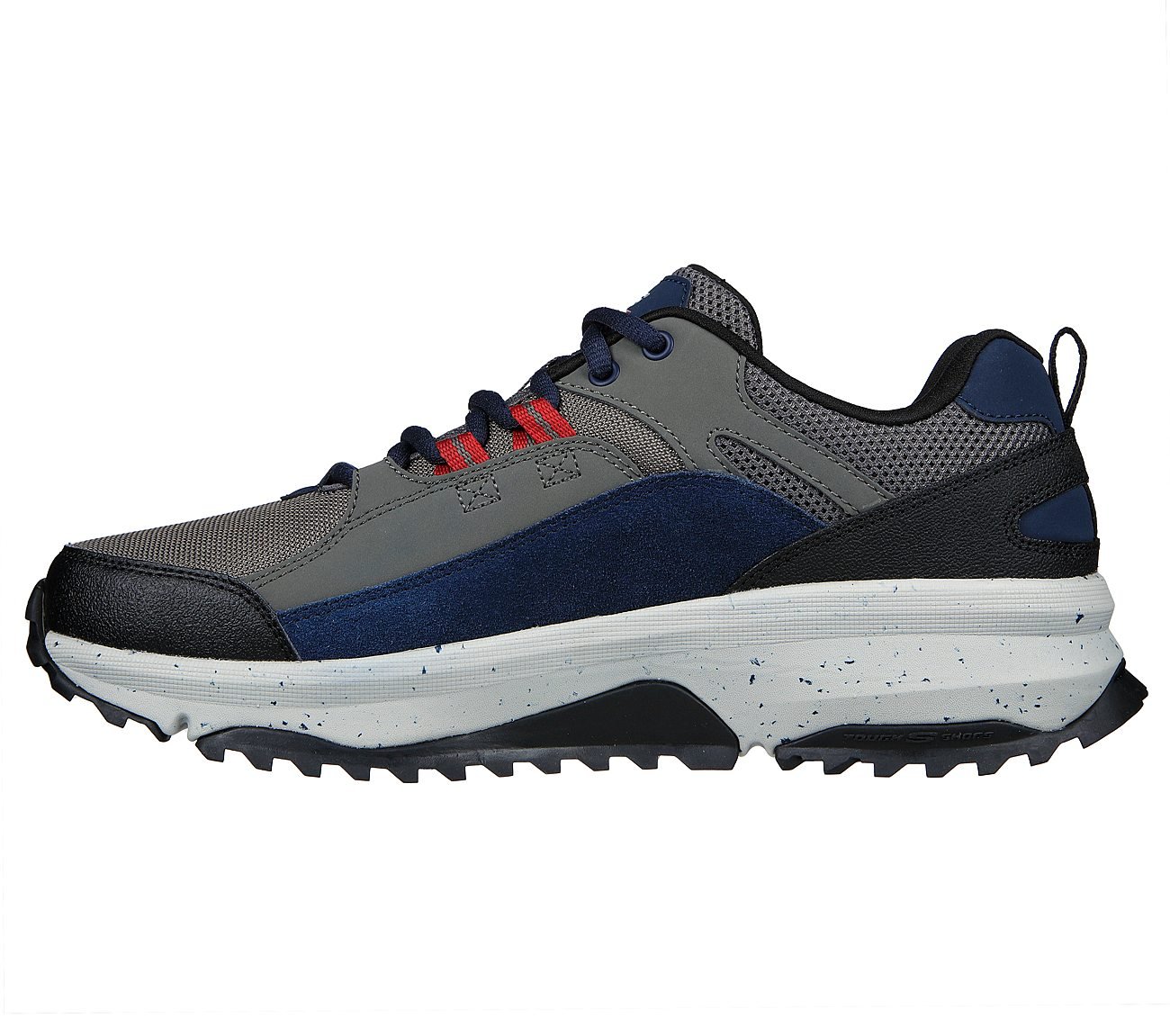 SKECHERS BIONIC TRAIL - ROAD, NAVY/GREY Footwear Left View