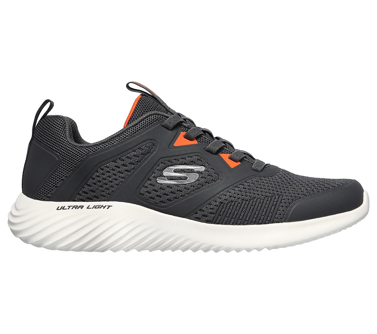 BOUNDER-HIGH DEGREE, CHARCOAL/ORANGE Footwear Right View
