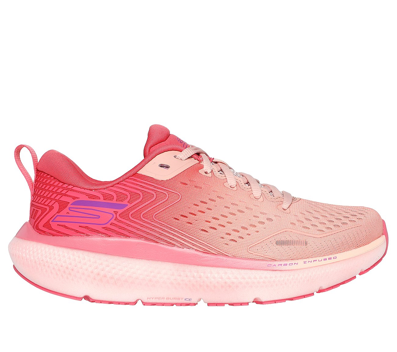 GO RUN RIDE 11, PINK Footwear Lateral View