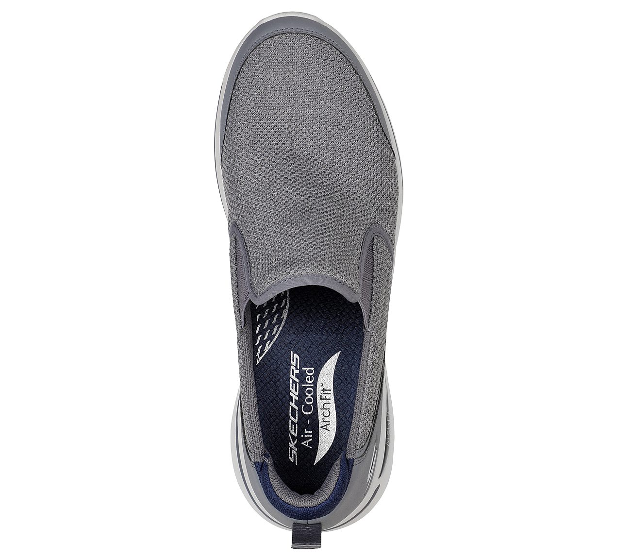 GO WALK ARCH FIT - GOODMAN, CHARCOAL/NAVY Footwear Top View