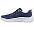 GO WALK FLEX - STRIKING LOOK, NAVY/LAVENDER Footwear Left View