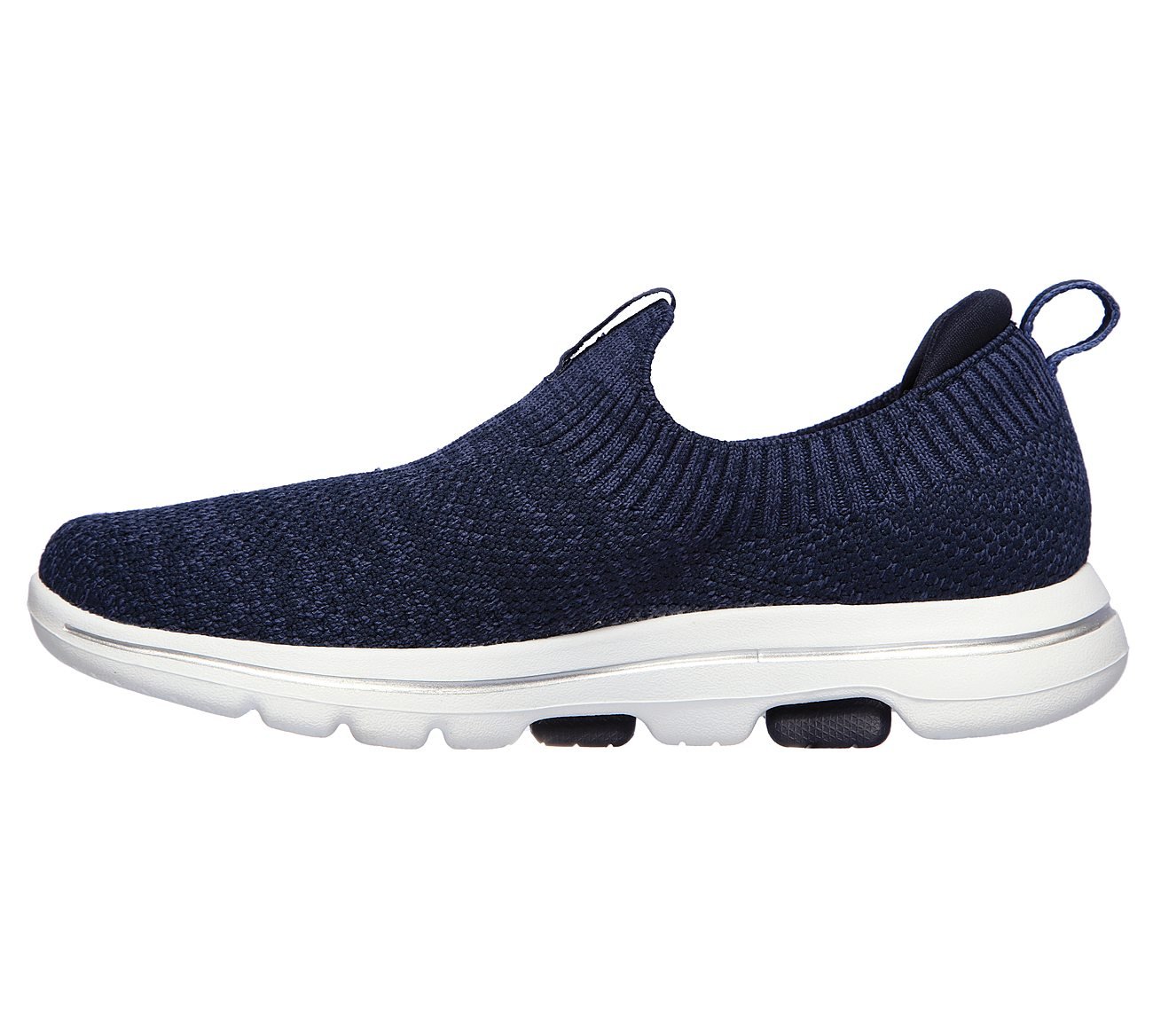 GO WALK 5 - TRENDY, NAVY/WHITE Footwear Left View