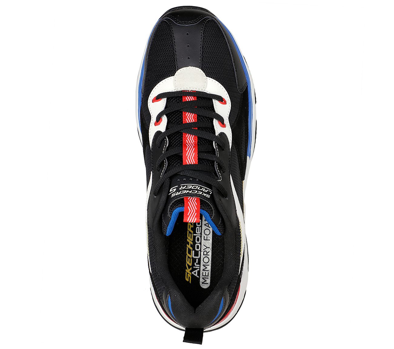 LANDER S-REMIX, BLACK/MULTI Footwear Top View