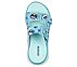 MAX CUSHIONING SANDAL - WILD, AQUA/MULTI Footwear Top View