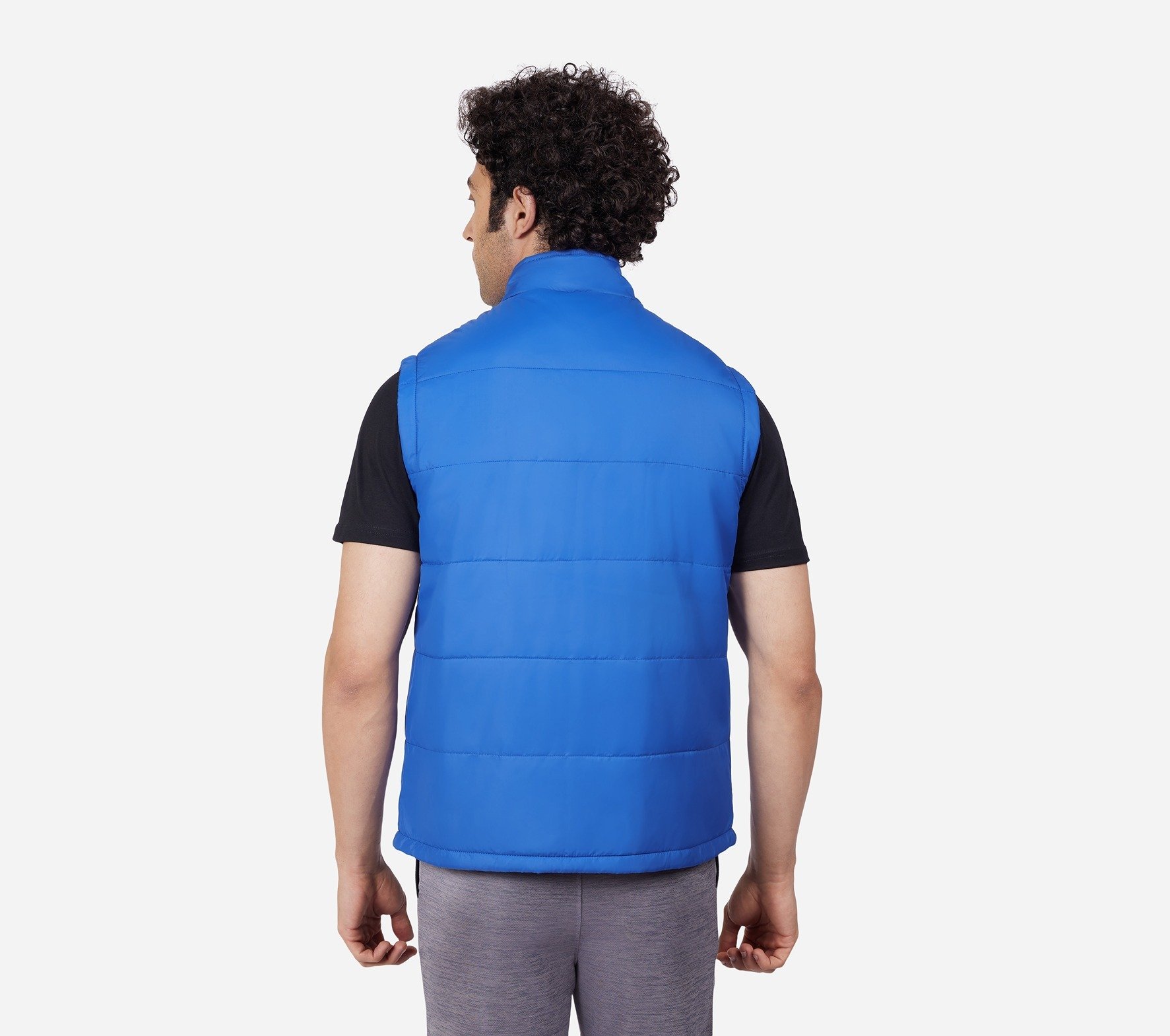 PUFFER VEST, ROYAL/BLUE Apparels Left View