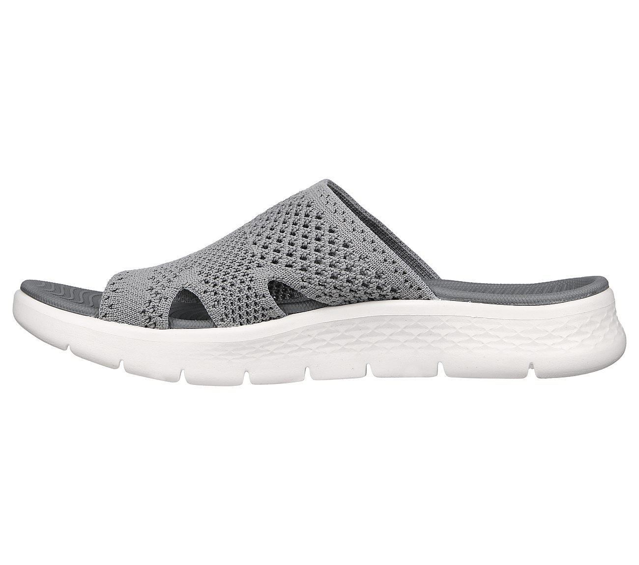 GO WALK FLEX SANDAL - ELATION, GREY Footwear Left View