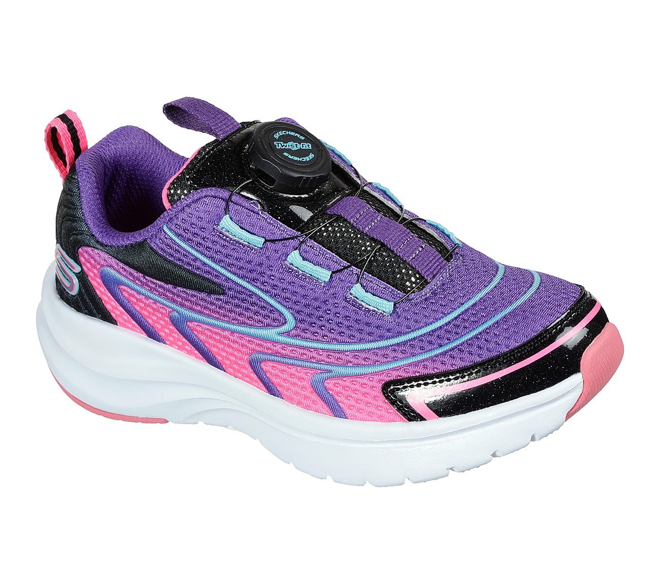 ULTRA GROOVE - SWIRLY FUN, PURPLE MULTI Footwear Lateral View