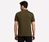 MULTI TONE TIPPING POLO, BROWN/SAGE Apparels Left View