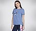 SUMMER ROSE T-SHIRT, PURPLE SILVER Apparel Bottom View
