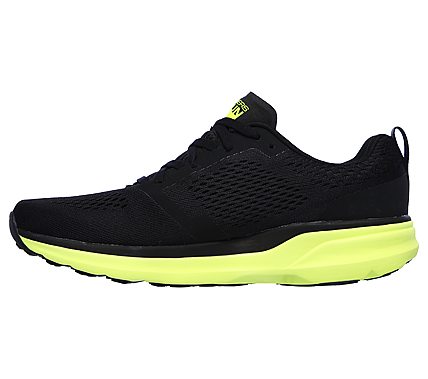 GO RUN PURE 2, BLACK/LIME Footwear Left View