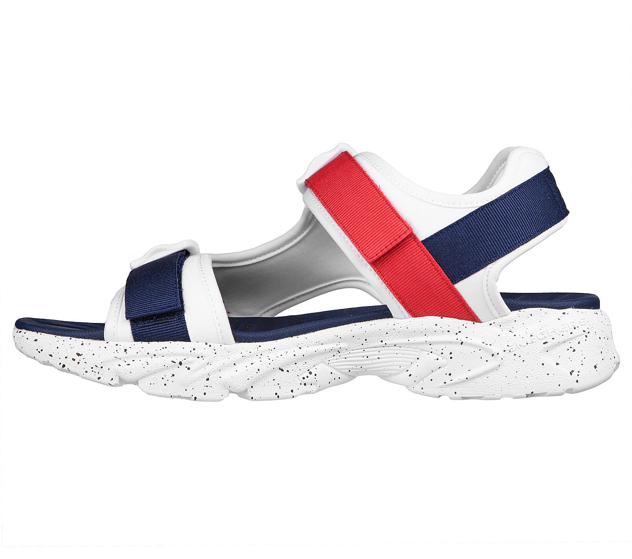 STAMINA SANDAL-STREAMER, WHITE/NAVY/RED Footwear Left View