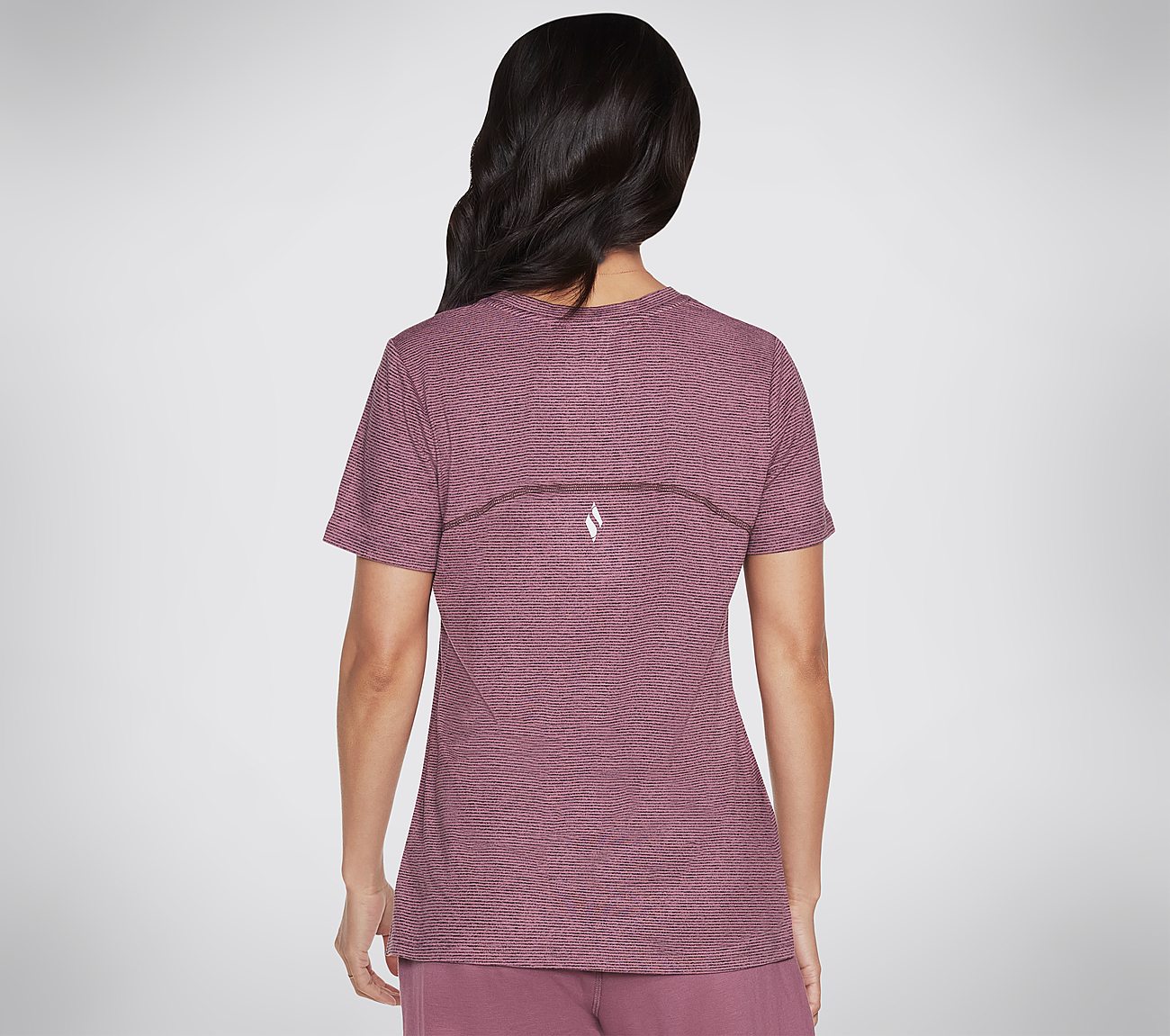 GODRI STRIDE TEE, DARK MAUVE Apparel Top View