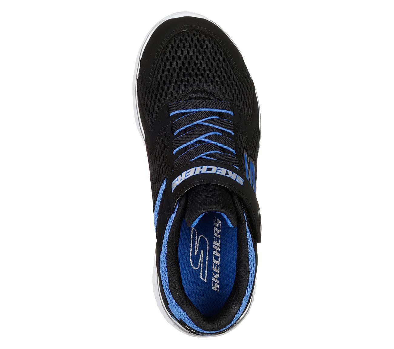 GO RUN 400- PROXO, BLACK/ROYAL Footwear Top View