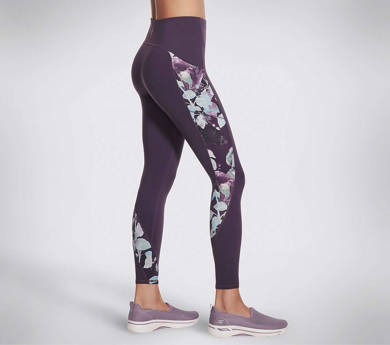 INK LEAF HW LEGGING, PURPLE MULTI Apparels Bottom View