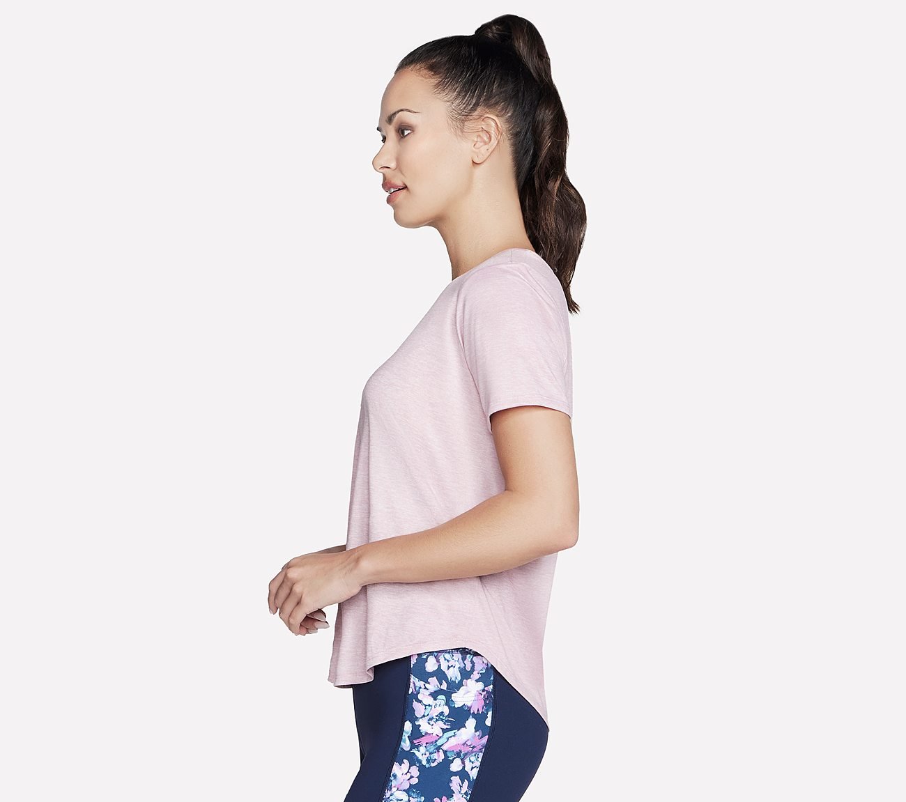 GODRI SWIFT TEE, BLUSH Apparels Bottom View