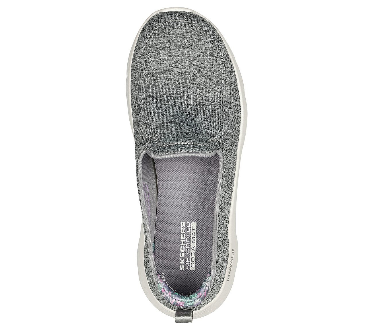 GO WALK FLEX - CLEVER VIEW, GREY Footwear Top View