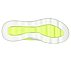 GO WALK MASSAGE FIT, TURQUOISE/LIME Footwear Bottom View