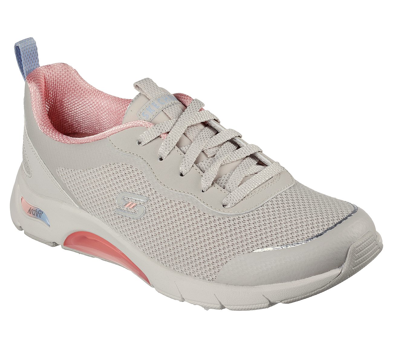 SKECH-AIR ARCH FIT - SOOTHING, TAUPE/PINK Footwear Right View