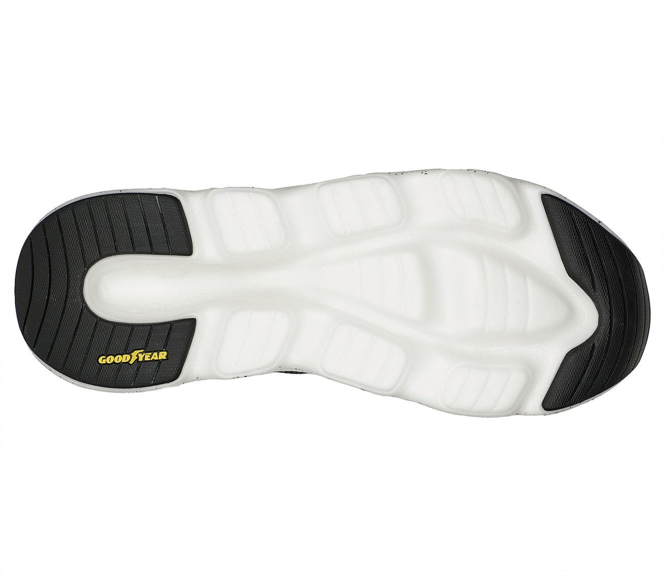 GO RUN SWIRL TECH - MOTION, GREY/RED Footwear Bottom View