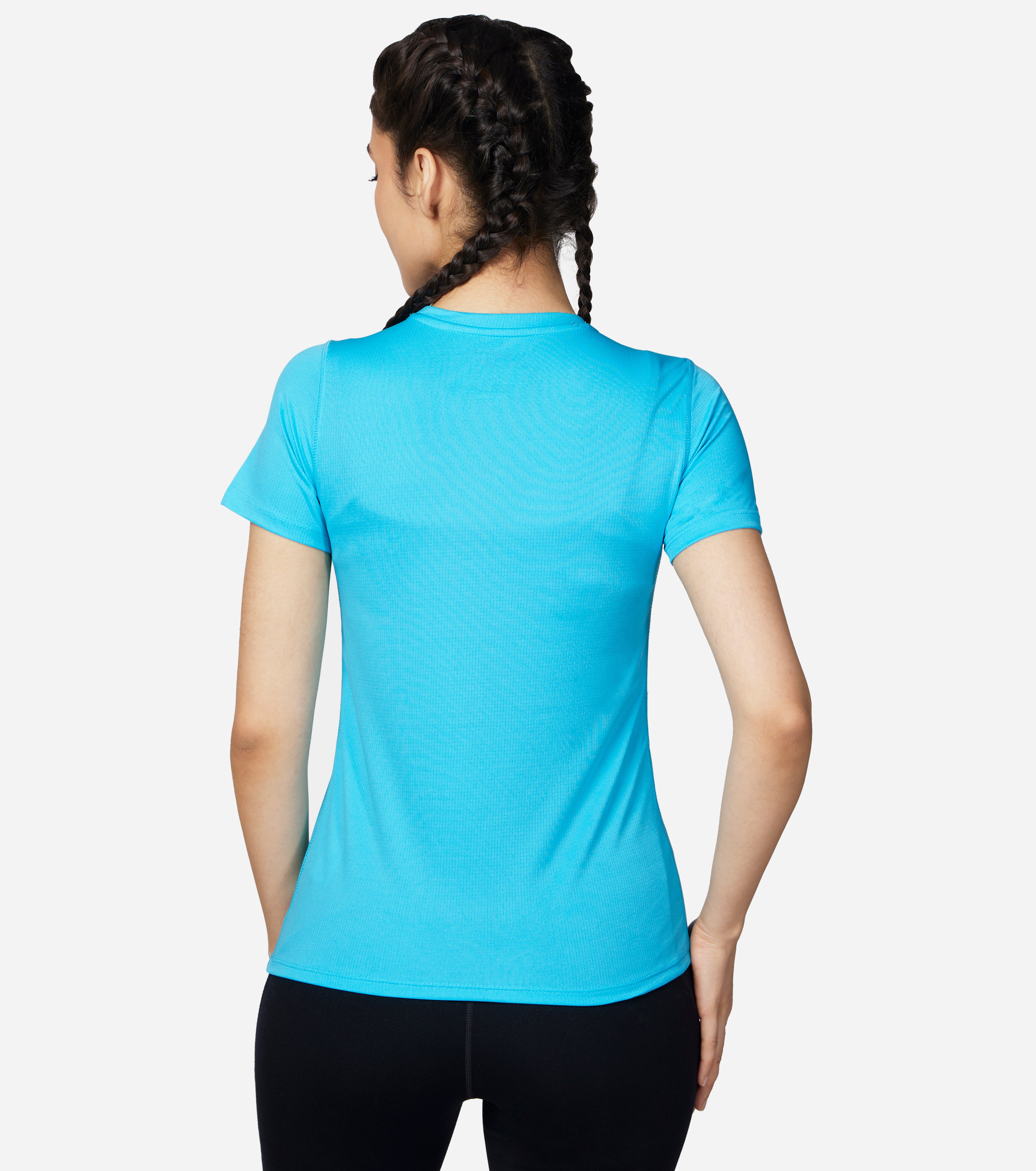 ELITE RACER T-SHIRT, LIGHT BLUE/TURQUOISE Apparels Bottom View