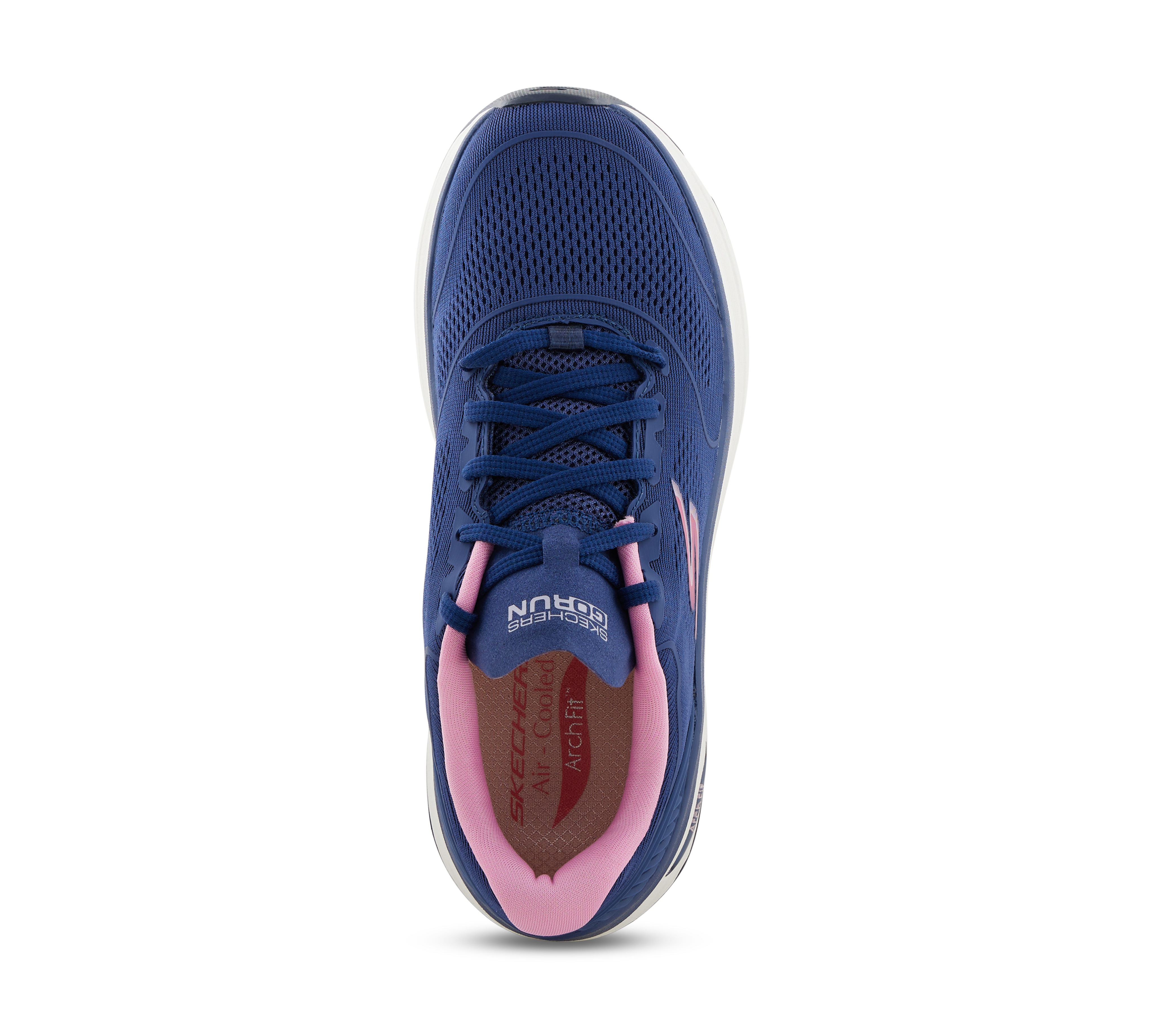 MAX CUSHIONING ARCH FIT - SWI, NAVY/PINK Footwear Top View