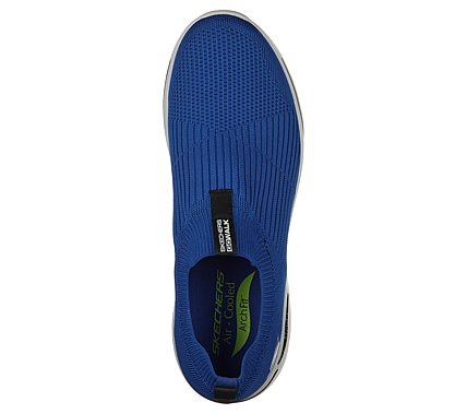 GO WALK ARCH FIT - ICONIC, BLUE/BLACK Footwear Top View